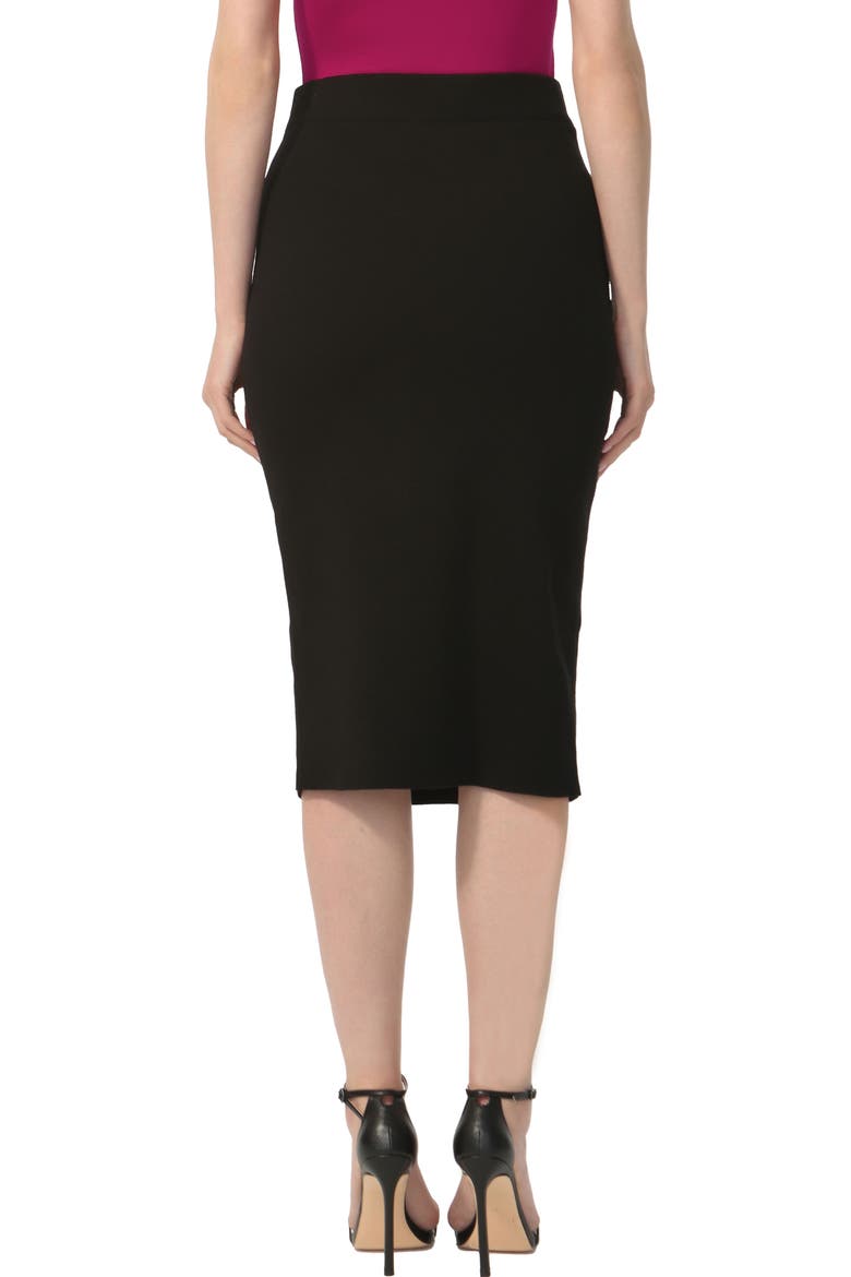 Women's Knit Pencil Skirt, Alternate, color, Black