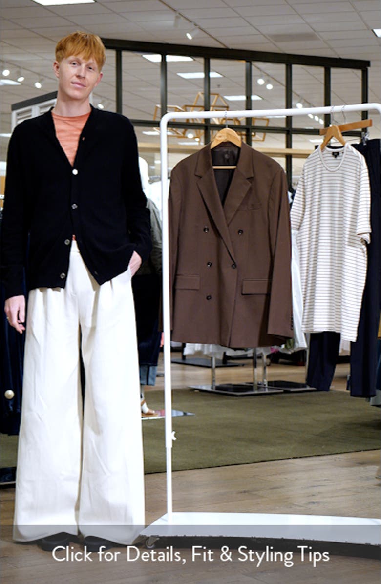 Slim Fit Double Breasted Blazer, sales video thumbnail