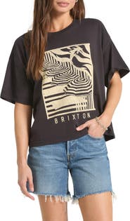 Brixton Poolside Boxy Cotton Graphic T-Shirt