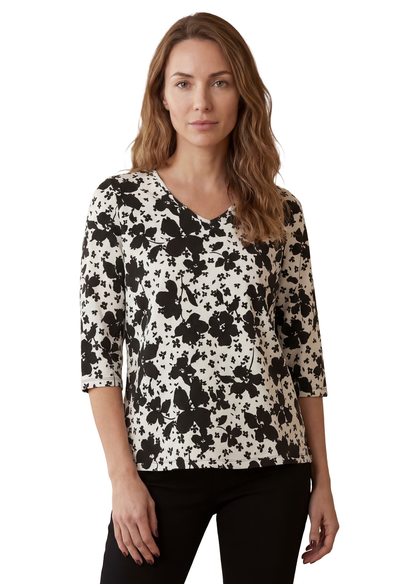 selected BLACK WHITE FLORAL MIX