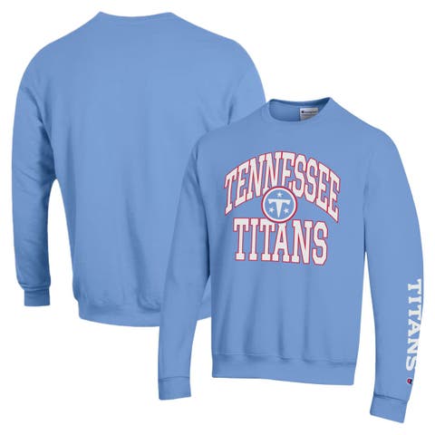Men's Champion  Light Blue Tennessee Titans Powerblend Fleece Sweatshirt