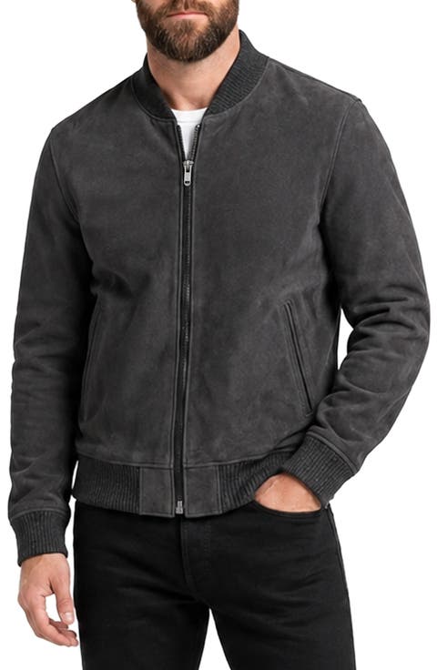 Classic Suede Bomber Jacket