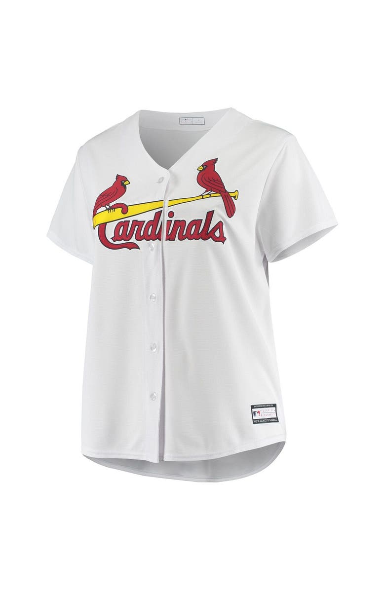 PROFILE Women's White St. Louis Cardinals Plus Size Home Replica Team Jersey, Alternate, color, 