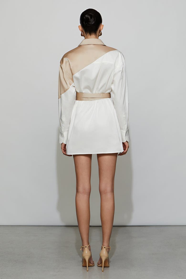 Halle Dress, Alternate, color, Vanilla/White