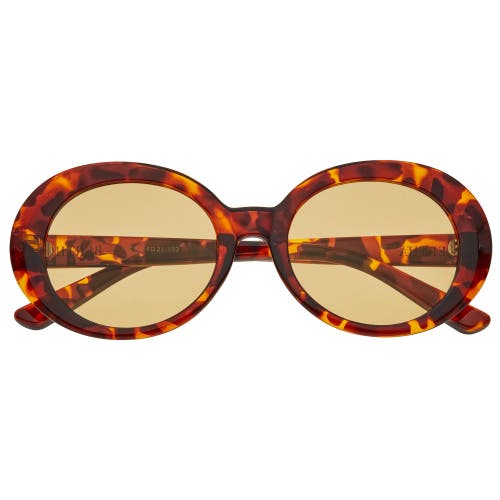Bertha Annie Polarized Sunglasses In Tortoise/amber