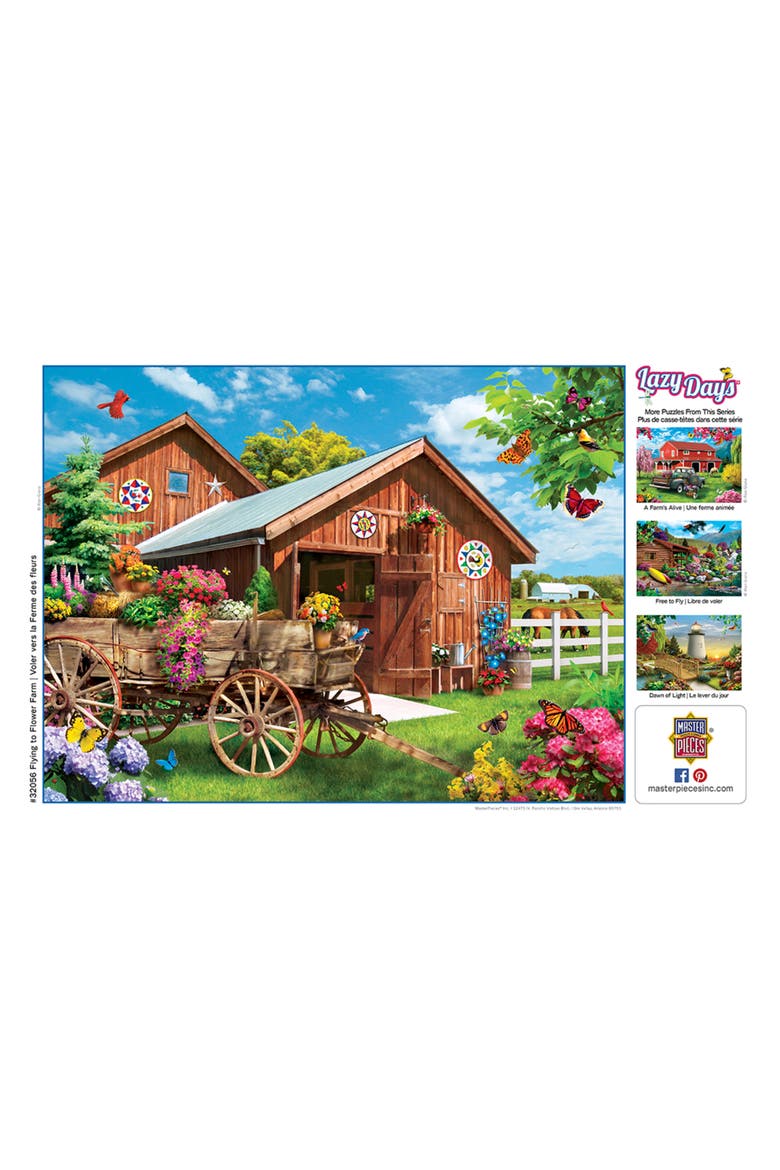Flying to Flower Farm 750 Piece Puzzle, Alternate, color, Multicolor