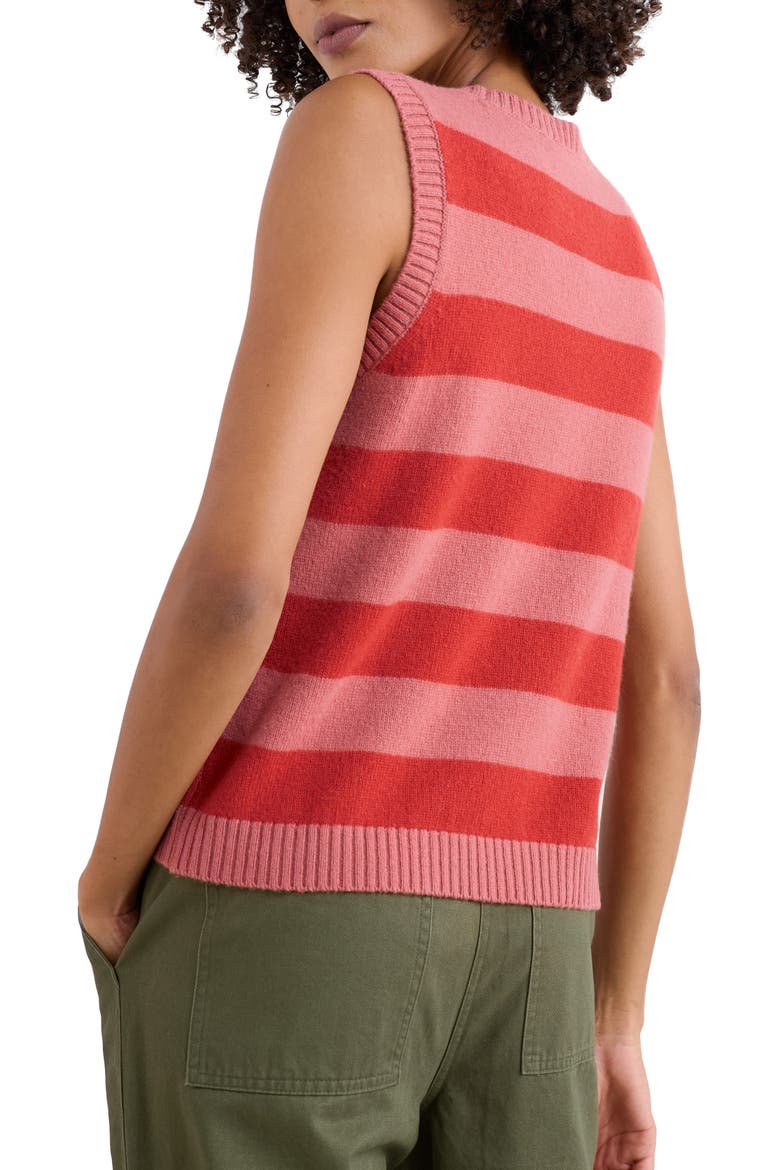 East View Merino Wool Blend Knit Vest, Alternate, color, BRIGHT SHAPE ROSE DEW