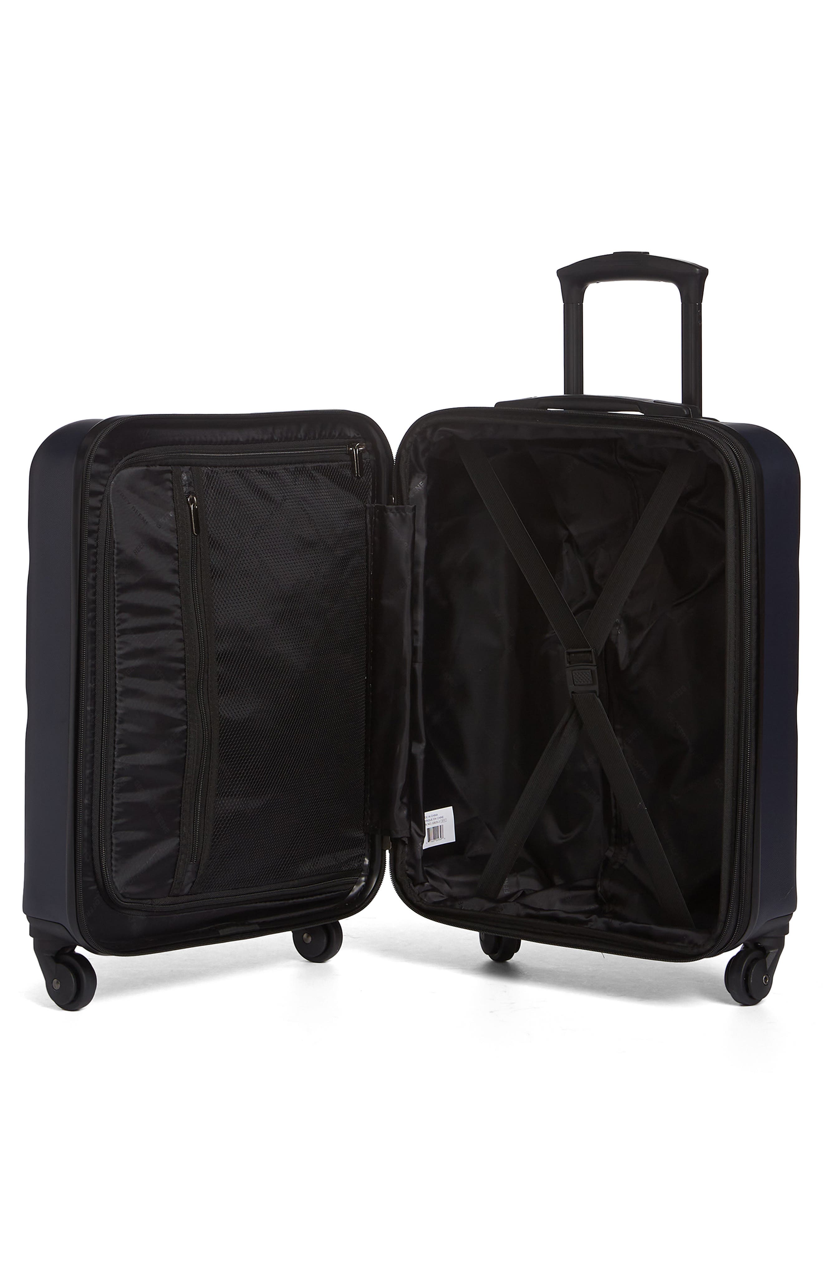 GEOFFREY BEENE 3-Piece Puffer Bag & Spinner Luggage Set, Alternate, color, Navy