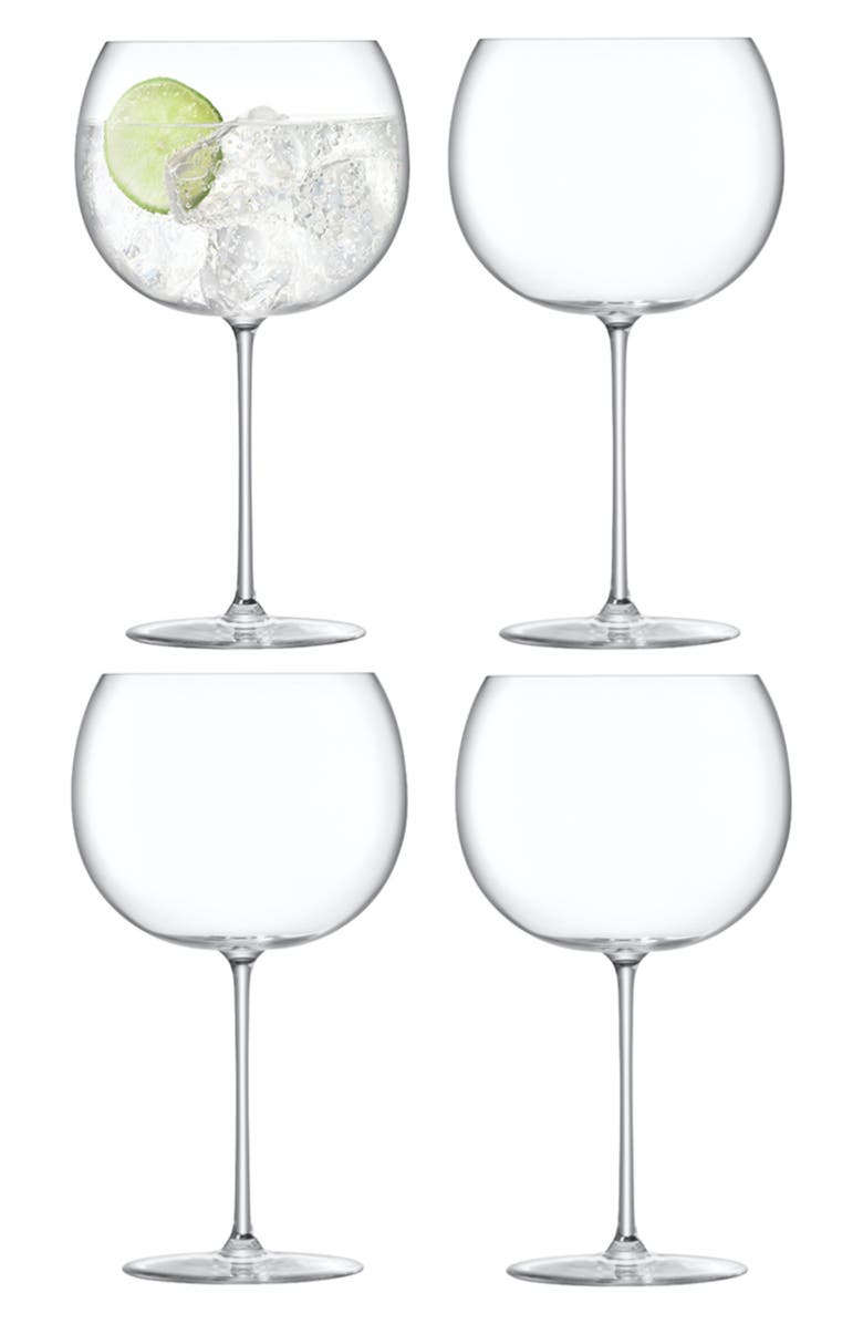 LSA Borough Set of 4 Balloon Wine Glasses, Alternate, color, 