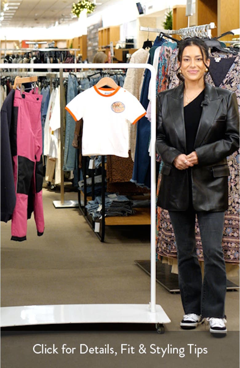 Kids' Cotton Logo Graphic Ringer T-Shirt, sales video thumbnail