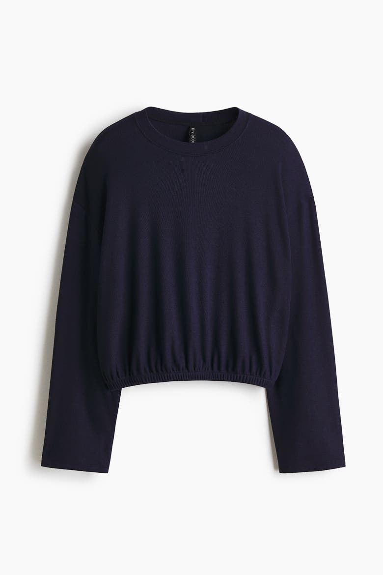 Oversized Top, Alternate, color, Navy blue