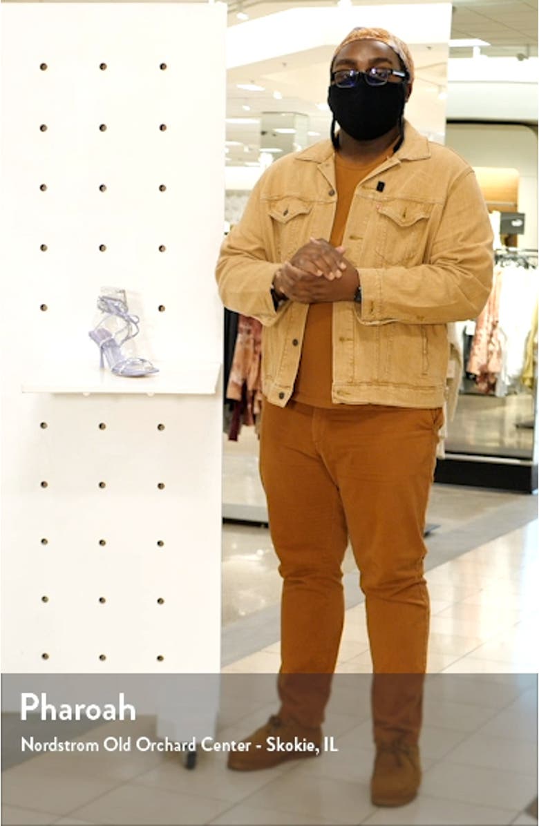 Jeffery Campbell Shimmer Strappy Ankle Tie Sandal, sales video thumbnail