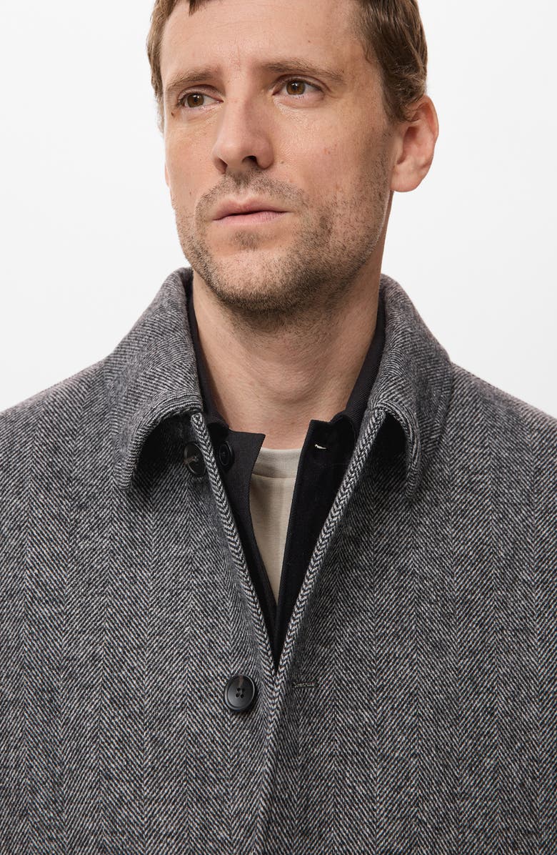 MANGO Herringbone Coat, Alternate, color, 