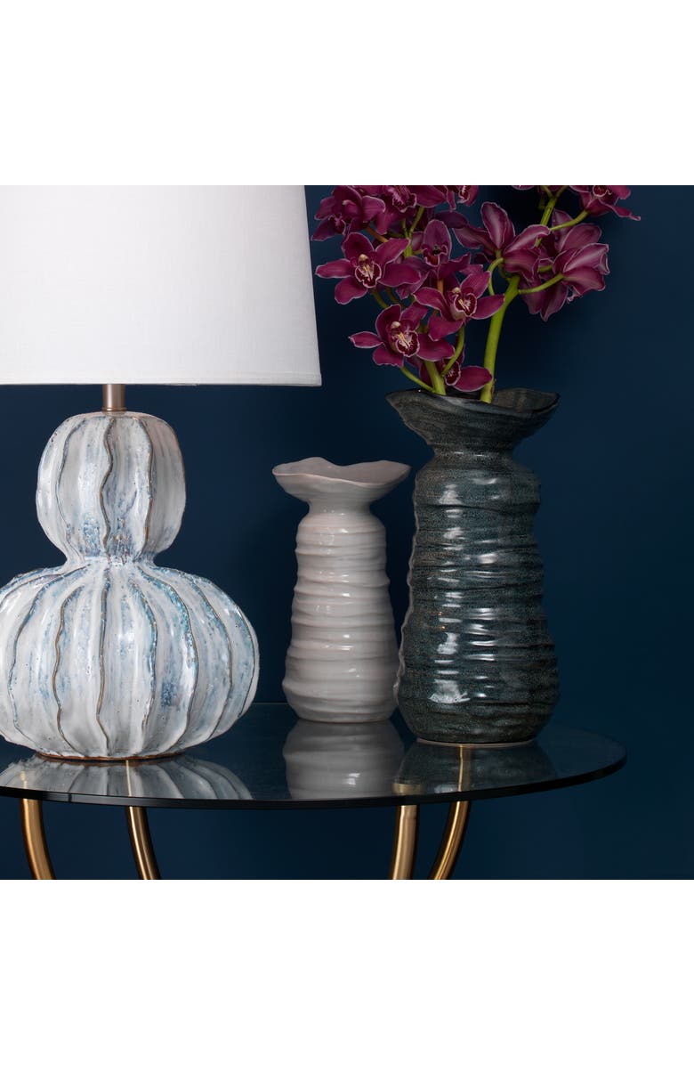 JAMIE YOUNG Marine Ceramic Decorative Vase, Medium, Alternate, color, Cream