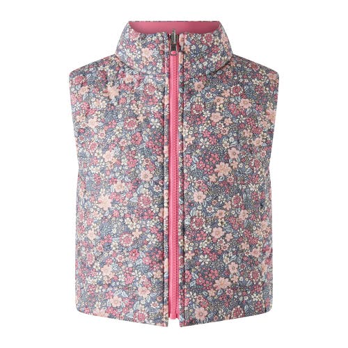 Rachel Riley Kids'  Floral Padded Gilet In Multi