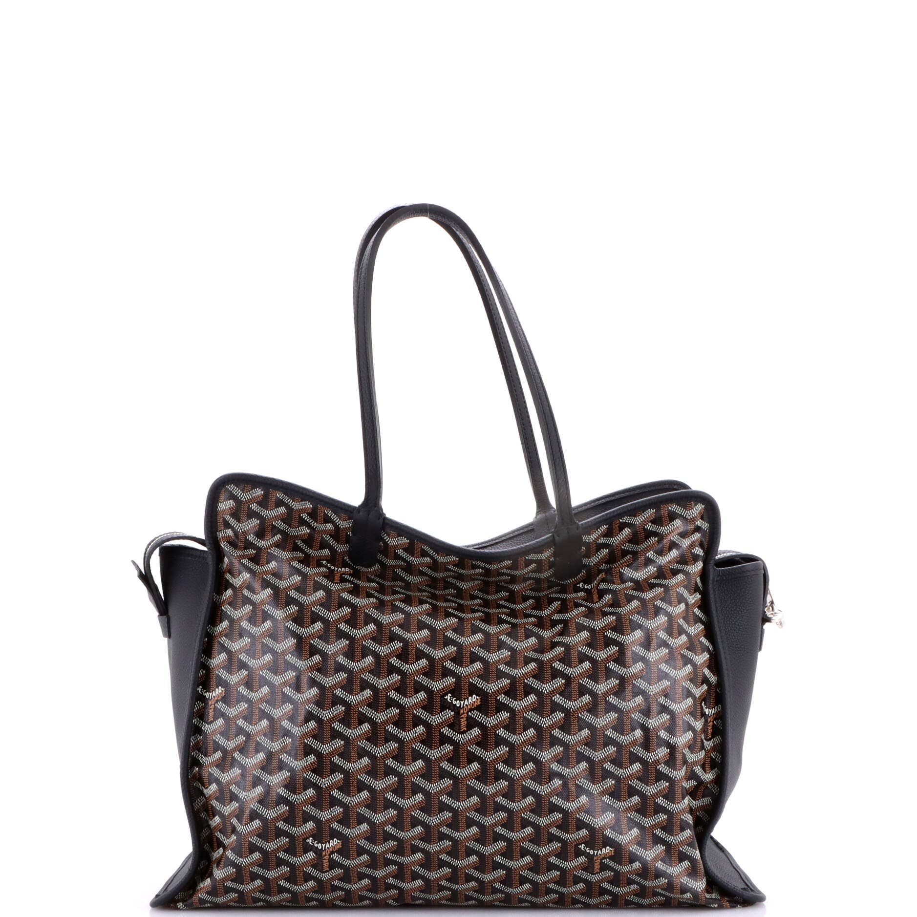 Pre-Owned Goyard Hardy Pet Carrier Coated Canvas PM, Alternate, color, Black