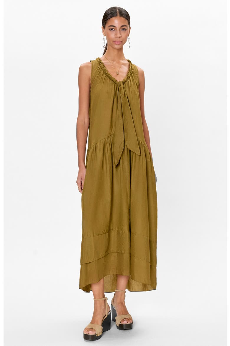 Lilou Sleeveless Dress, Main, color, Leaf Green