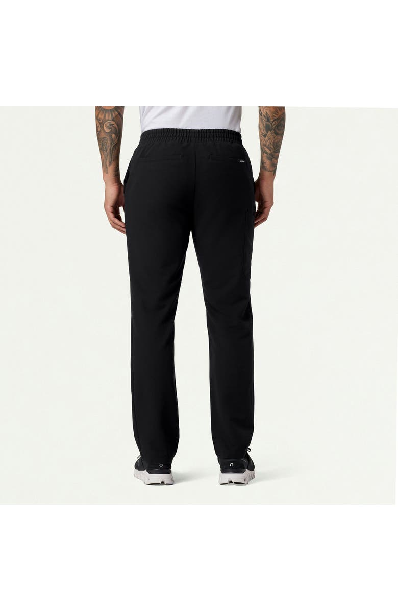 JAANUU Rhodes Men's 7-Pocket Straight Leg Scrub Pant, Alternate, color, Black