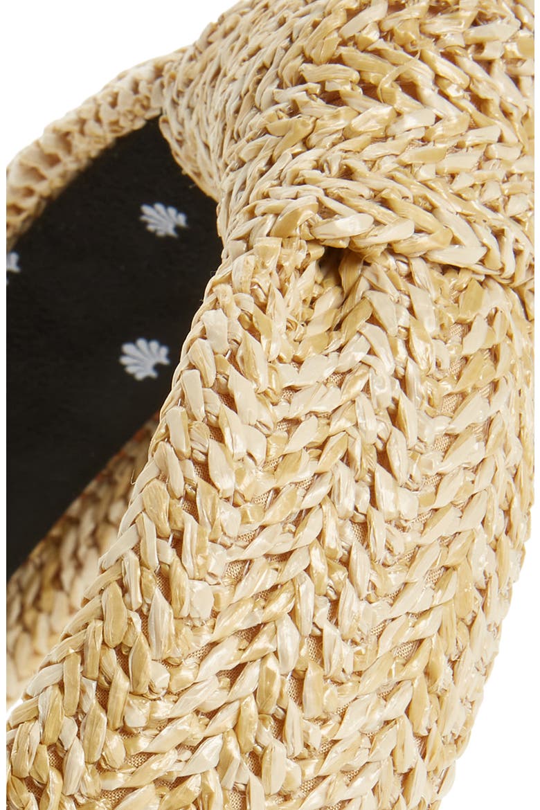 Raffia Knotted Headband, Alternate, color, NATURAL