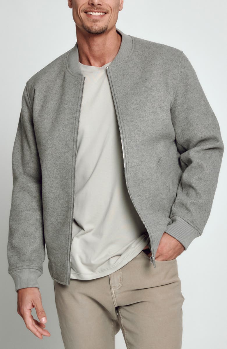 7 Diamonds Braxton Bomber Jacket, Main, color, Grey