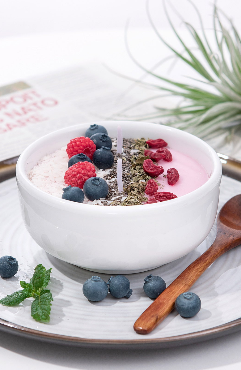 Southlake gifts Smoothie Yogurt Acai Bowl Candle, Alternate, color, Pink