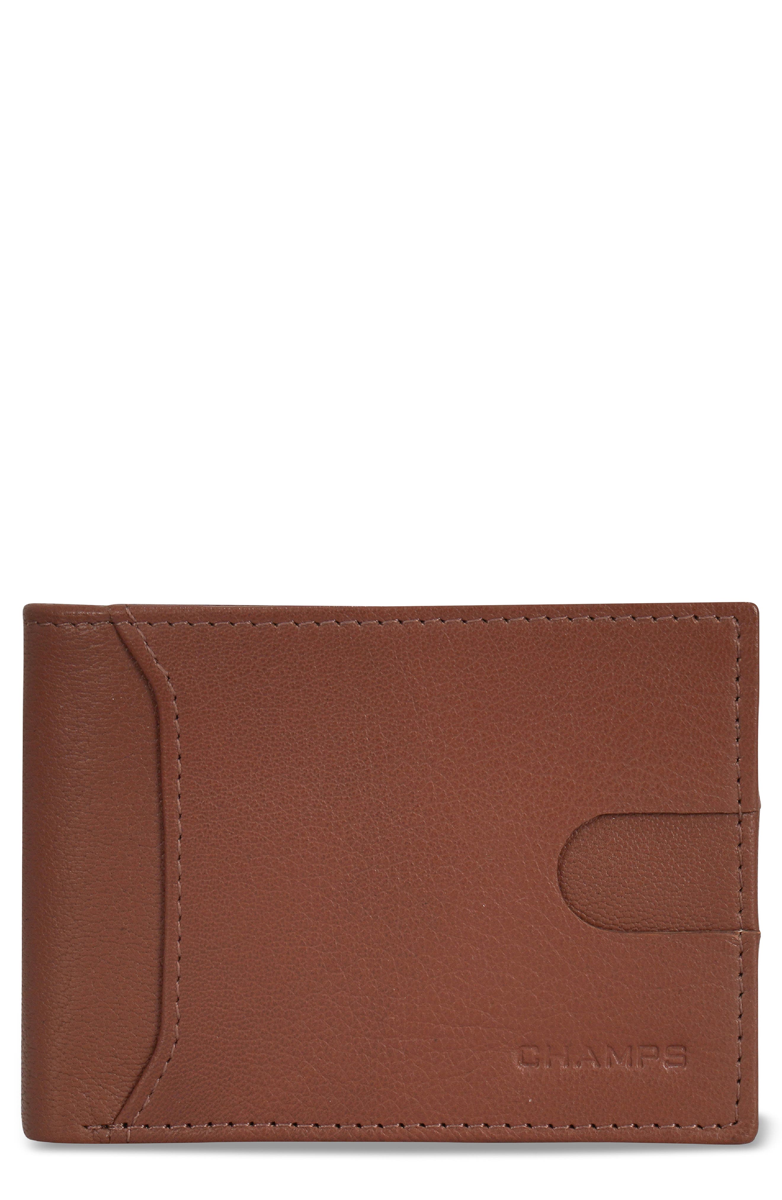 CHAMPS Onyx Leather RFID Bifold Wallet