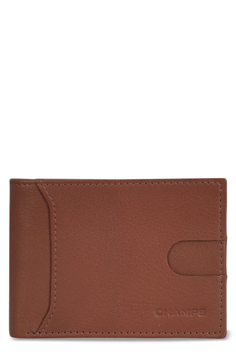Onyx Leather RFID Bifold Wallet, Main, color, BROWN