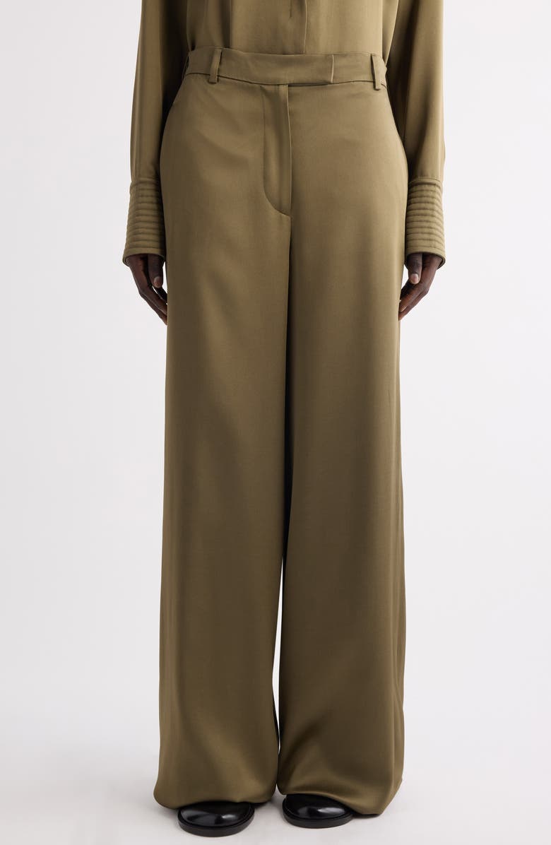 Dries Van Noten Penn Wide Leg Pants, Main, color, Khaki