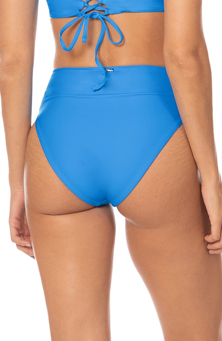 Maaji Blue Suzy Q Reversible Bikini Bottoms, Alternate, color, Blue
