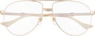Gucci 59mm Aviator Optical Glasses