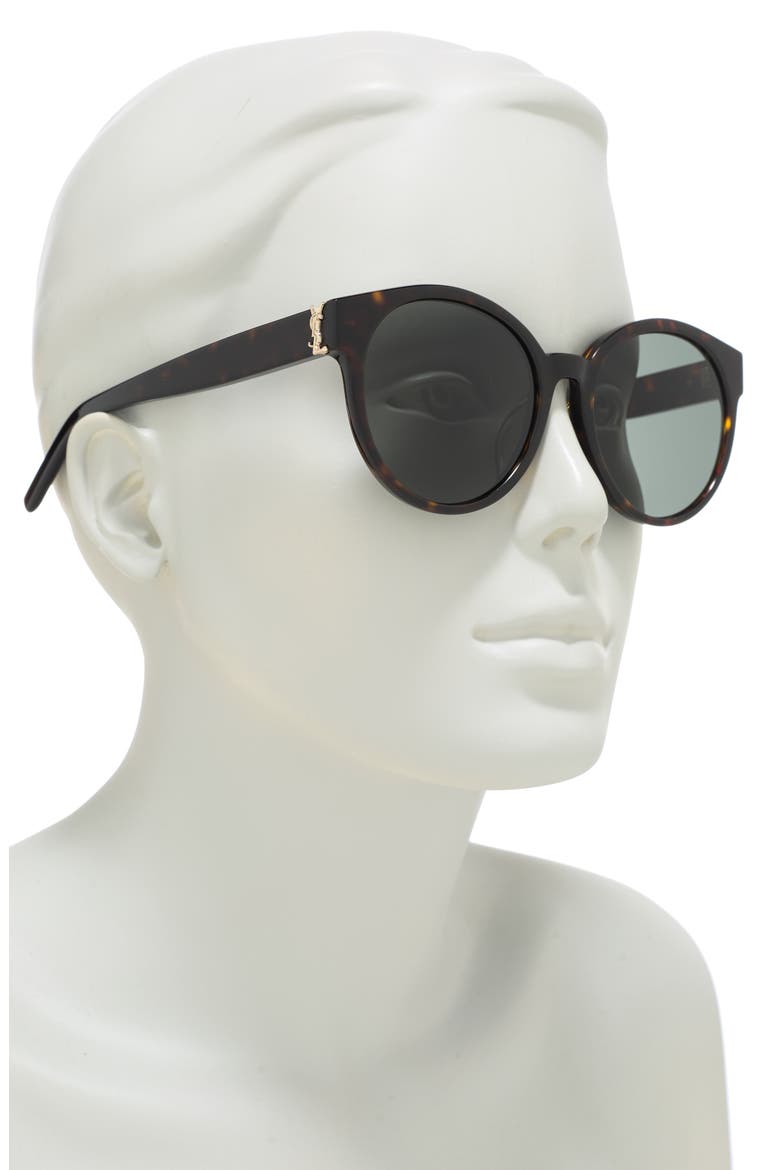55mm Round Sunglasses, Alternate, color, HAVANA HAVANA GREY/GRY