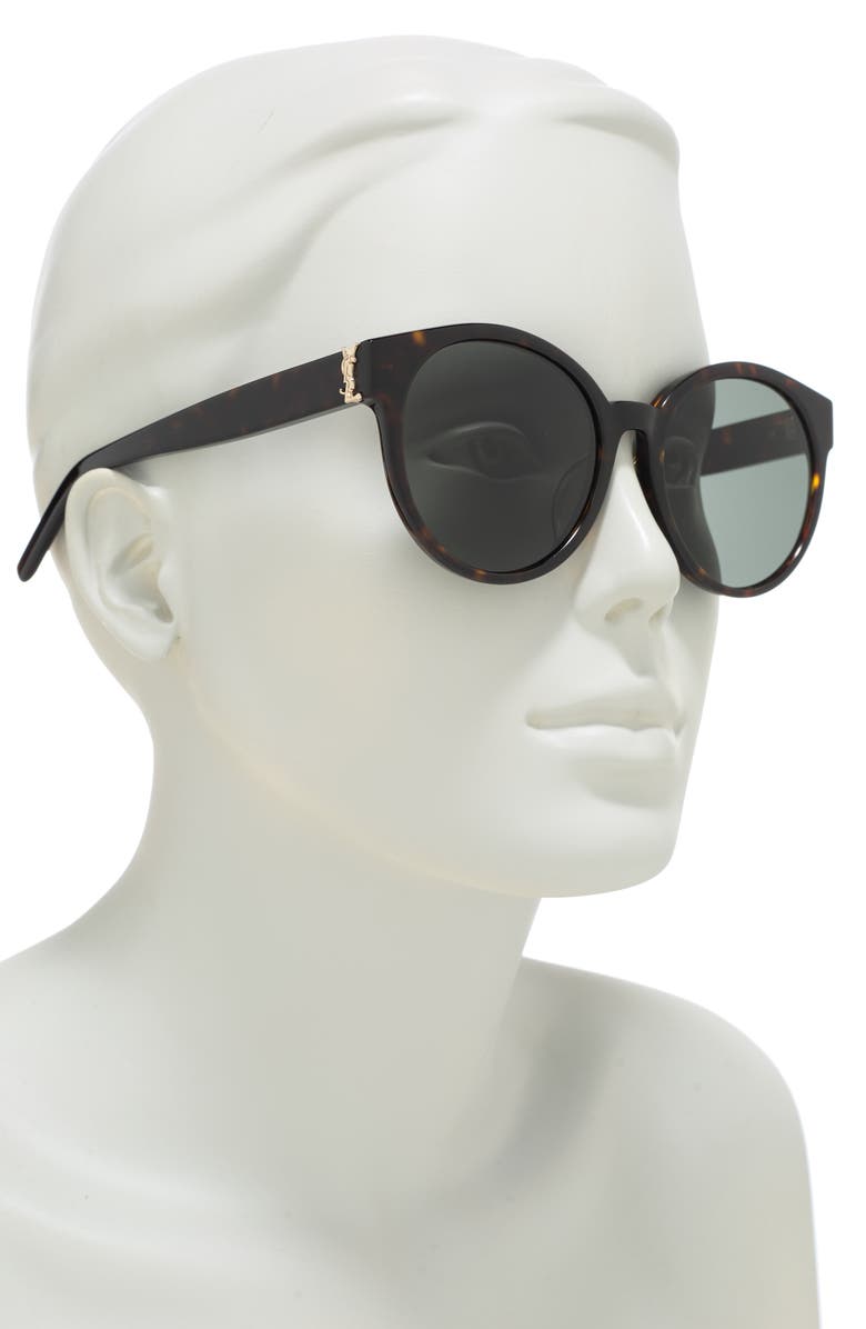 Saint Laurent 55mm Round Sunglasses, Alternate, color,