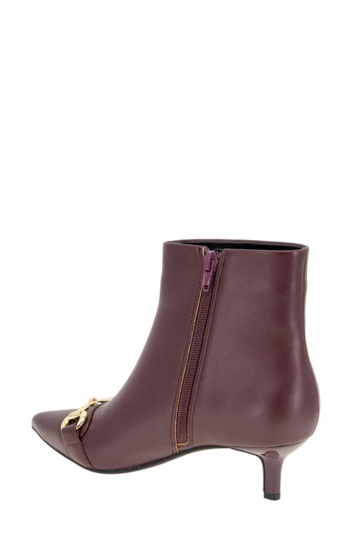 Bcbgeneration Darmena Kitten Heel Bootie In Burgundy