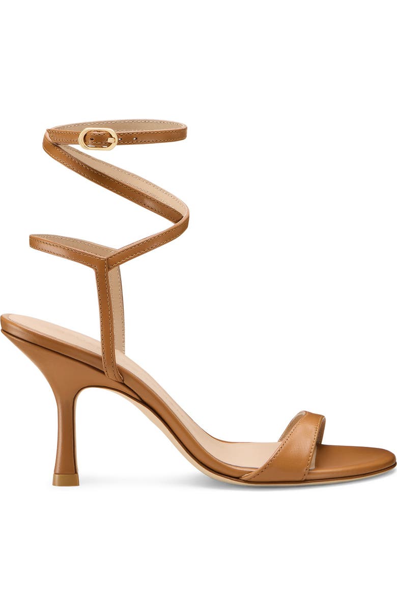 Stuart Weitzman Nudist Wrap 85 Sandal, Alternate, color, Macchiato