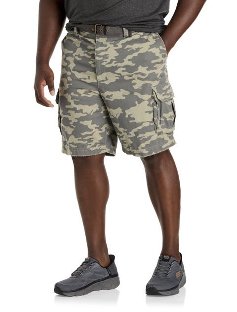 Big & Tall Belted Cargo Shorts