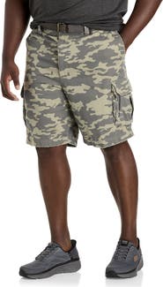 True Nation by DXL Big & Tall Belted Cargo Shorts