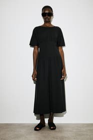 COS Waisted Cotton Midi Dress