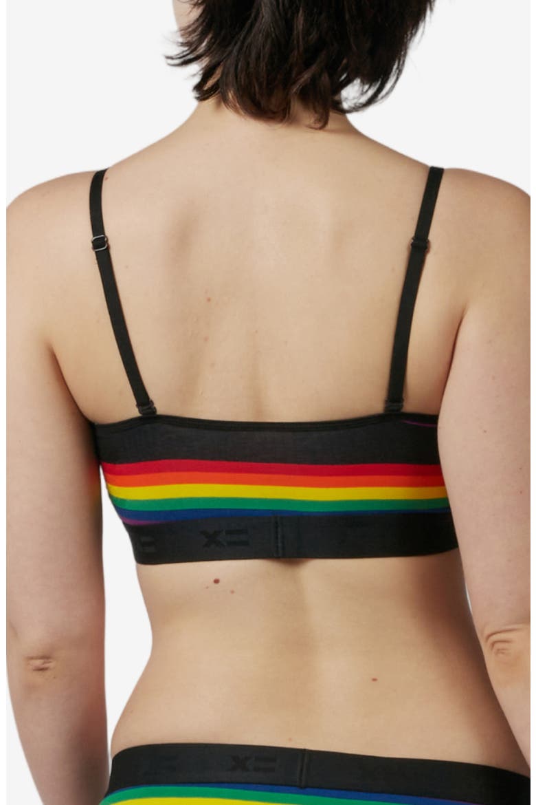 Low Cut Soft Bralette, Alternate, color, STRIPE UNBOUND