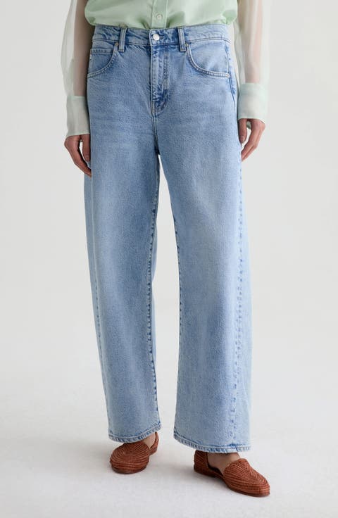 Hattie High Waist Ankle Barrel Leg Jeans (Gold Country)