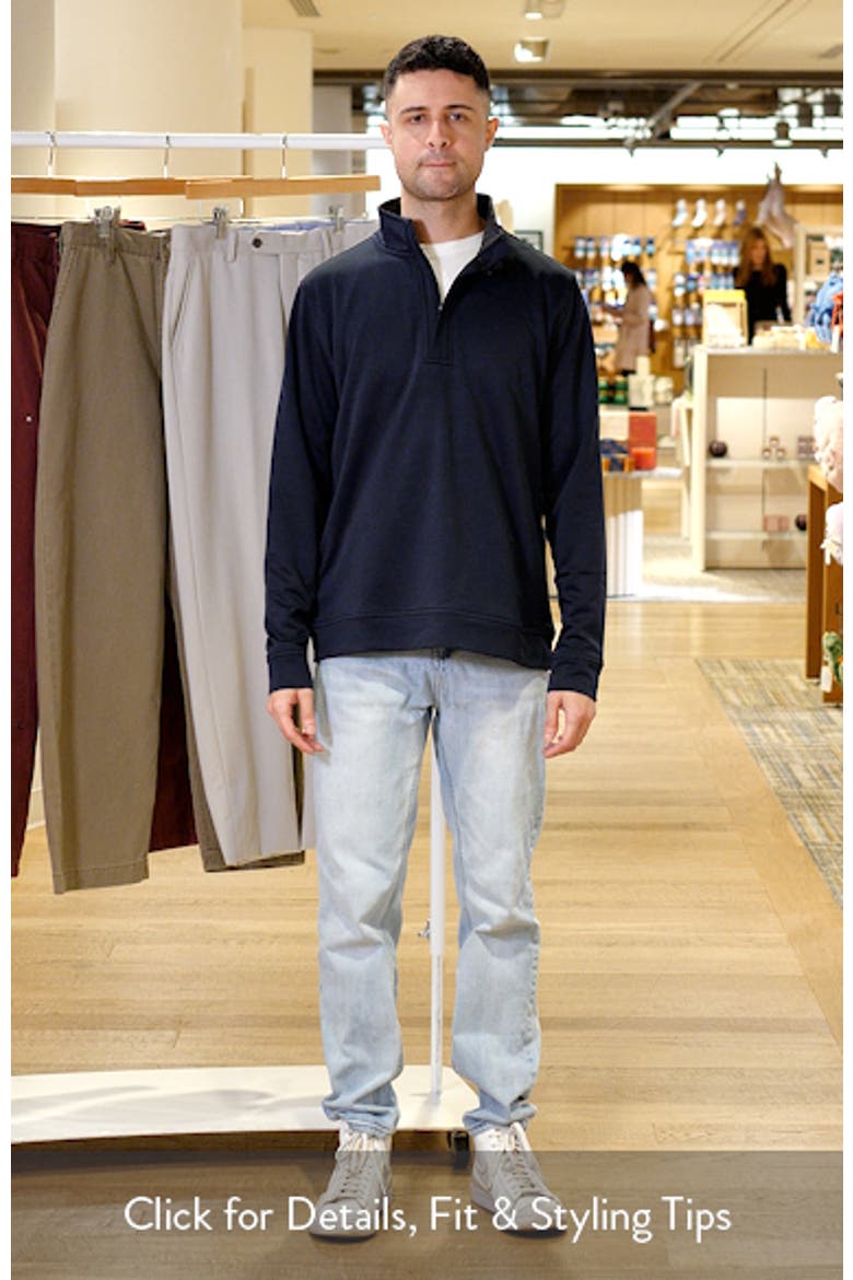 Luxe Performance Golf Fleece Quarter Zip Pullover video