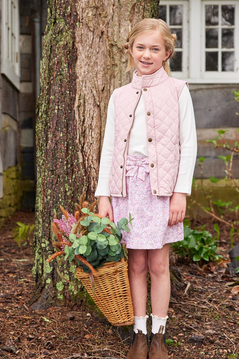 Kids' Classic Quilted Vest, Alternate, color, Light Pink