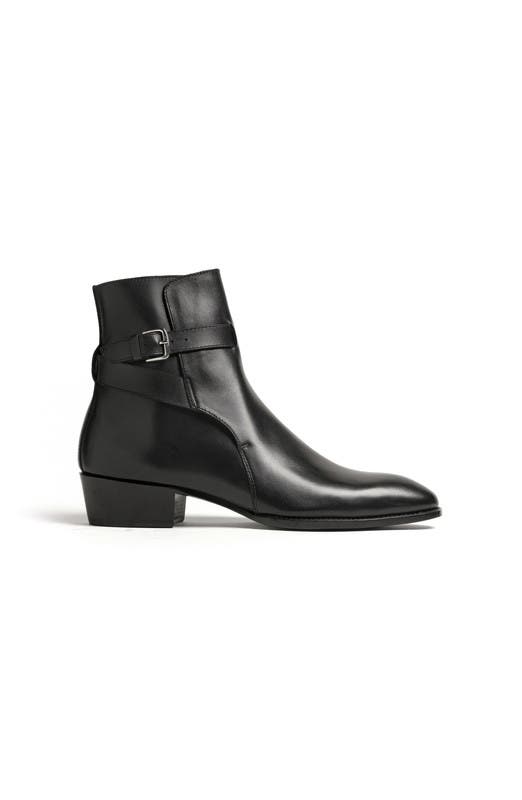 Anthony Veer Wexford Jodhpur Boot, Alternate, color, Obsidian Black Leather