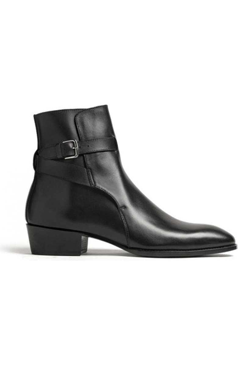 Anthony Veer Wexford Jodhpur Boot, Alternate, color, Obsidian Black Leather