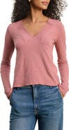 VELVET Cotton Slub V-Neck Tee
