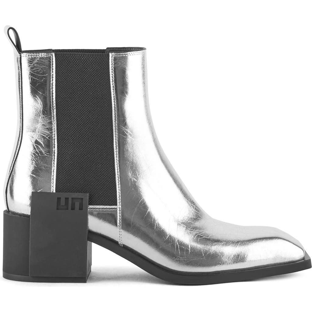 United Nude Jimmy Mens Chelsea Boot In Silver Ii