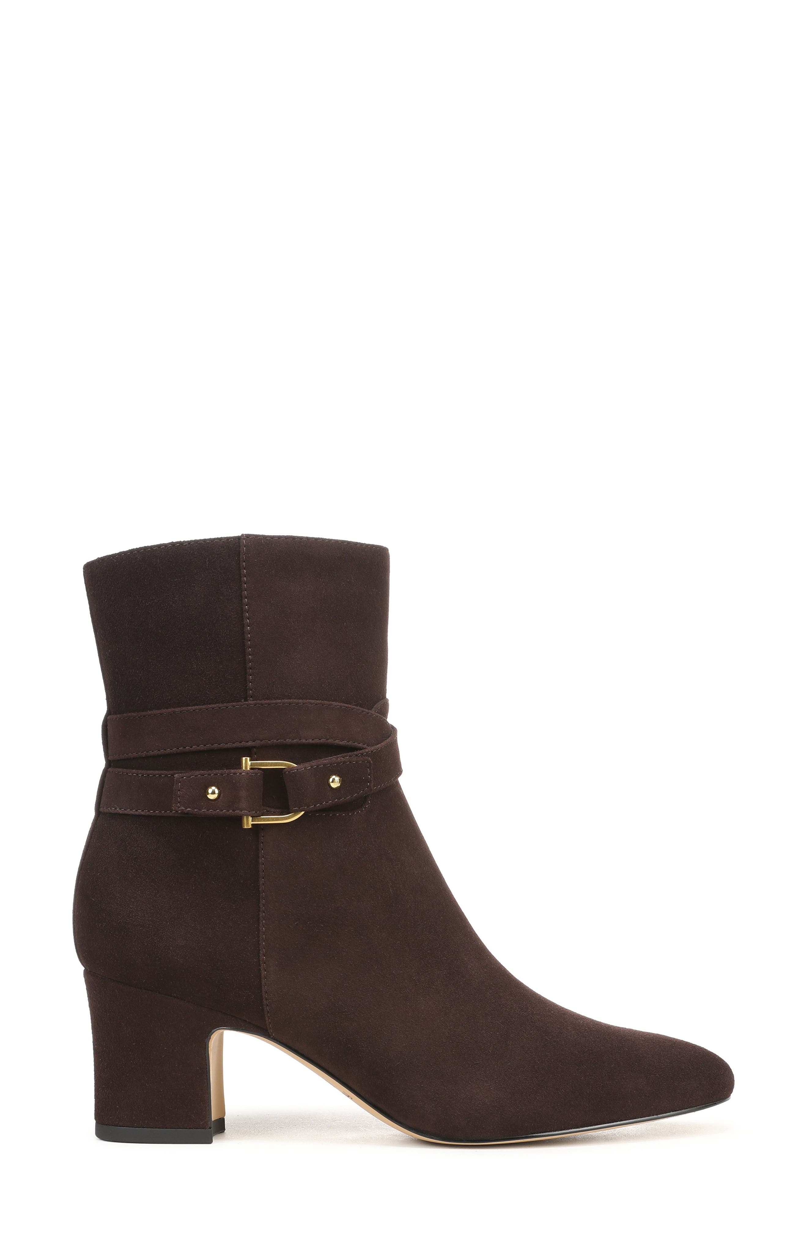 Caden Leather Bootie, Alternate, color, DARK BROWN LEATHER