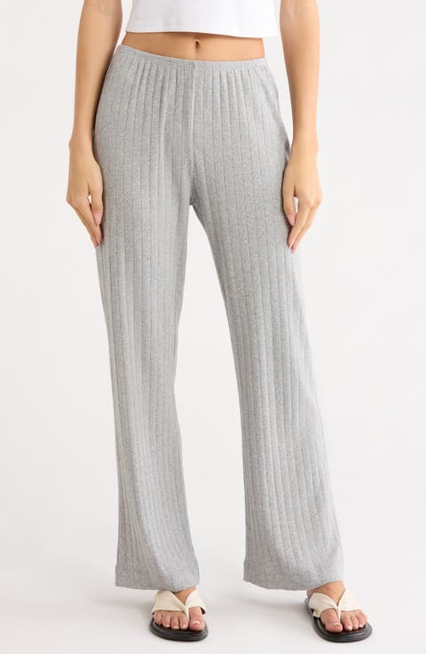 The Pointelle Simple Organic Cotton Crop Pants