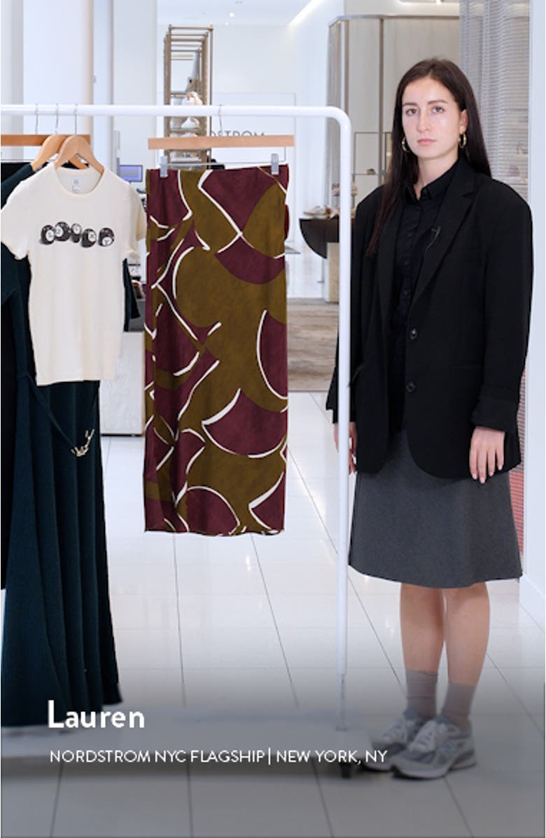 Print Midi Skirt, sales video thumbnail