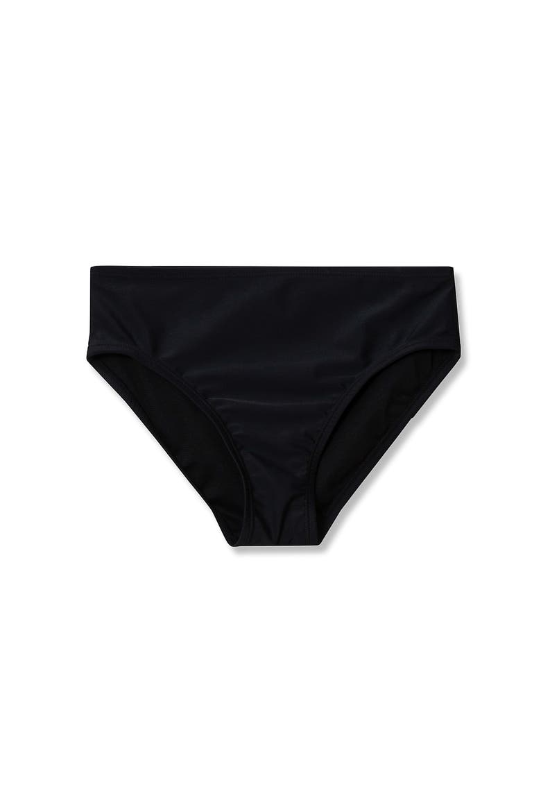 Girls Slim Swim Bikini Bottoms, Main, color, Black