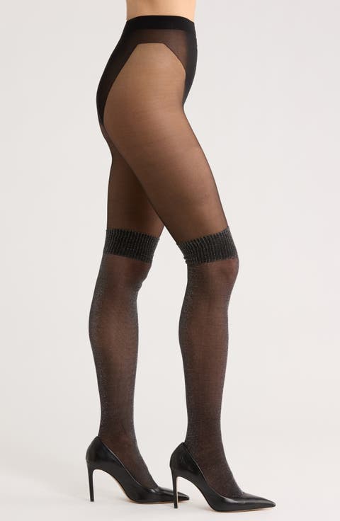 Thigh High Illusion Tights